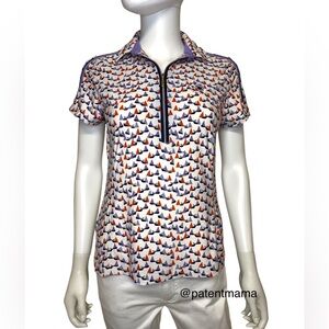 TAIL GOLF WOMENS GOLF TENNIS SAILING BOATS SHORT SLEEVE TOP SIZE S